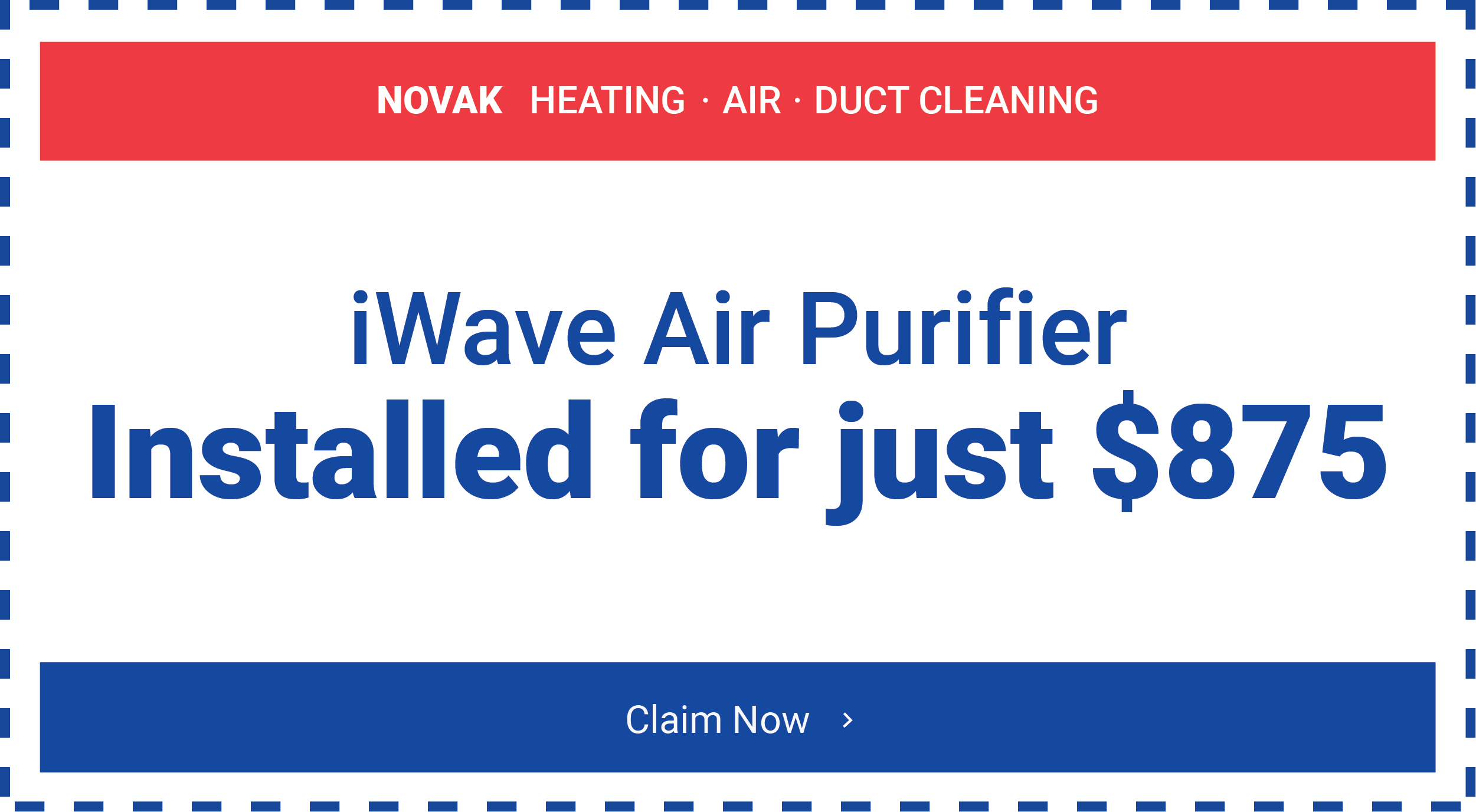 Specials & Offers | Novak Heating, Air & Duct Cleaning