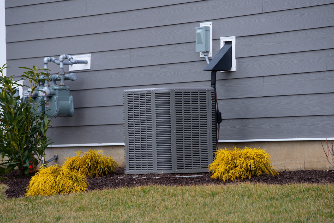 air conditioner outside of a home